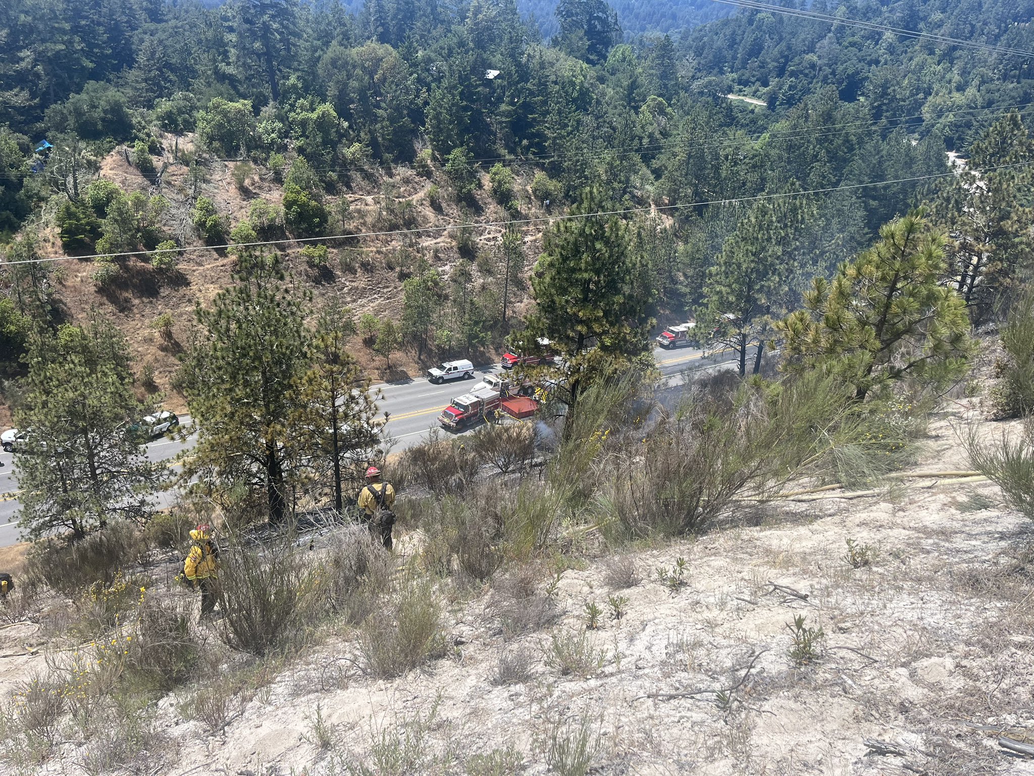 Cal Fire contains Mount Hermon-area blaze; roads to remain closed into ...