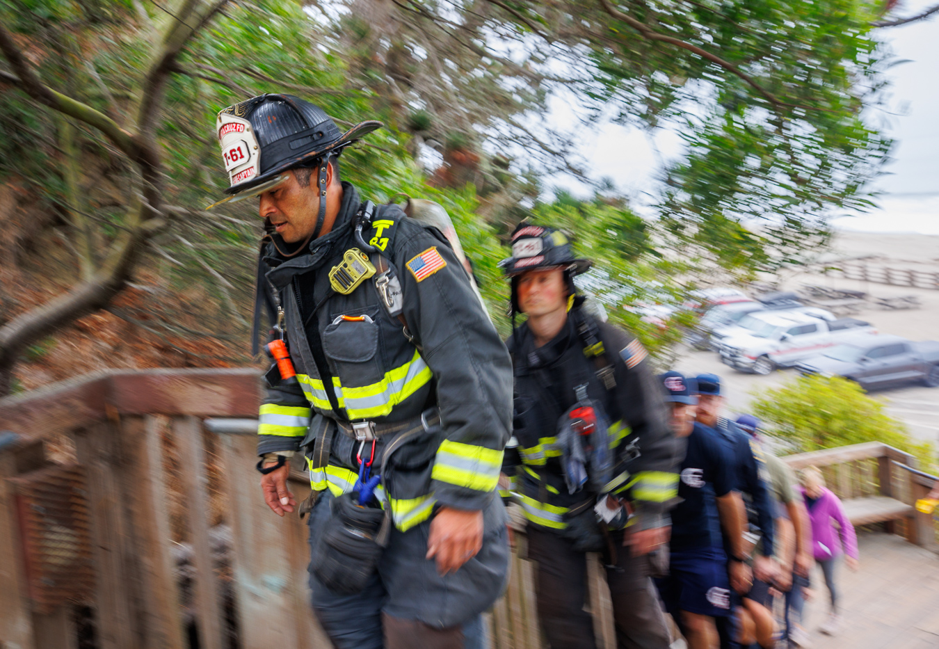 25 years later: Santa Cruz, Bay Area first responders honor 9/11 victims with memorial stair climb